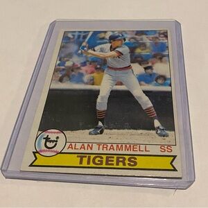 Alan Trammell 1979 Topps Baseball Card Vintage collectible